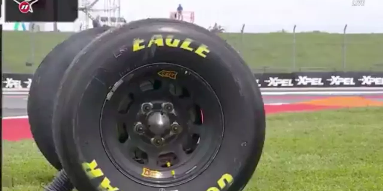 Marco Andretti Loses Rear Axle During NASCAR Truck Series Lone Road Course Race