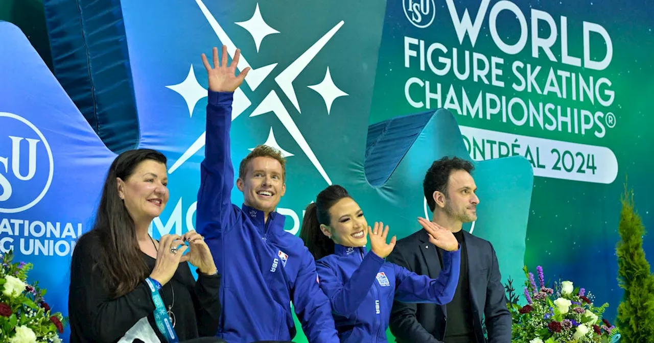 Figure skating-Americans Chock and Bates grab lead at world championships