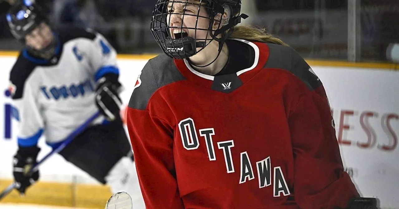 PWHL Ottawa snaps Toronto's 11-game winning streak on Watts' hat trick