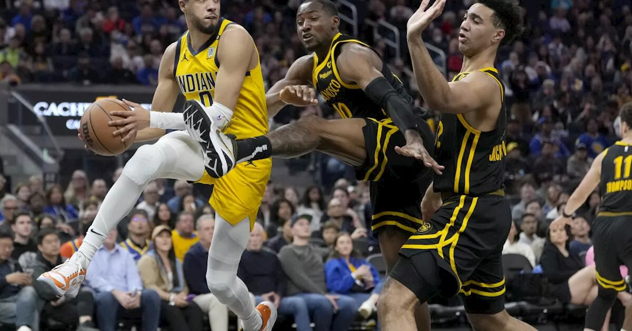 Haliburton y Siakam lideran a los Pacers para vencer 123-111 a los Warriors