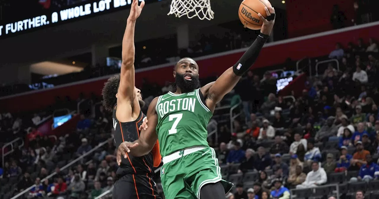 Los Celtics, líderes de la NBA, hilvanan 8va victoria a vencer 129-102 a los Pistons