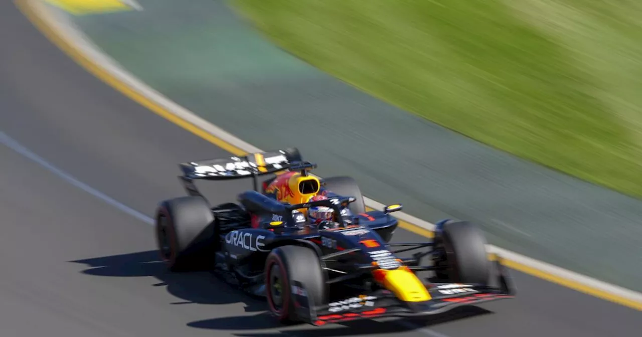 Verstappen saldrá desde la pole en Australia, seguido de Carlos Sainz y Sergio Pérez