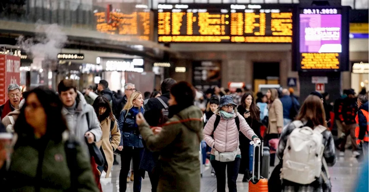 Trasporti, sciopero treni Fs: stop da stasera fino a domani alle 21