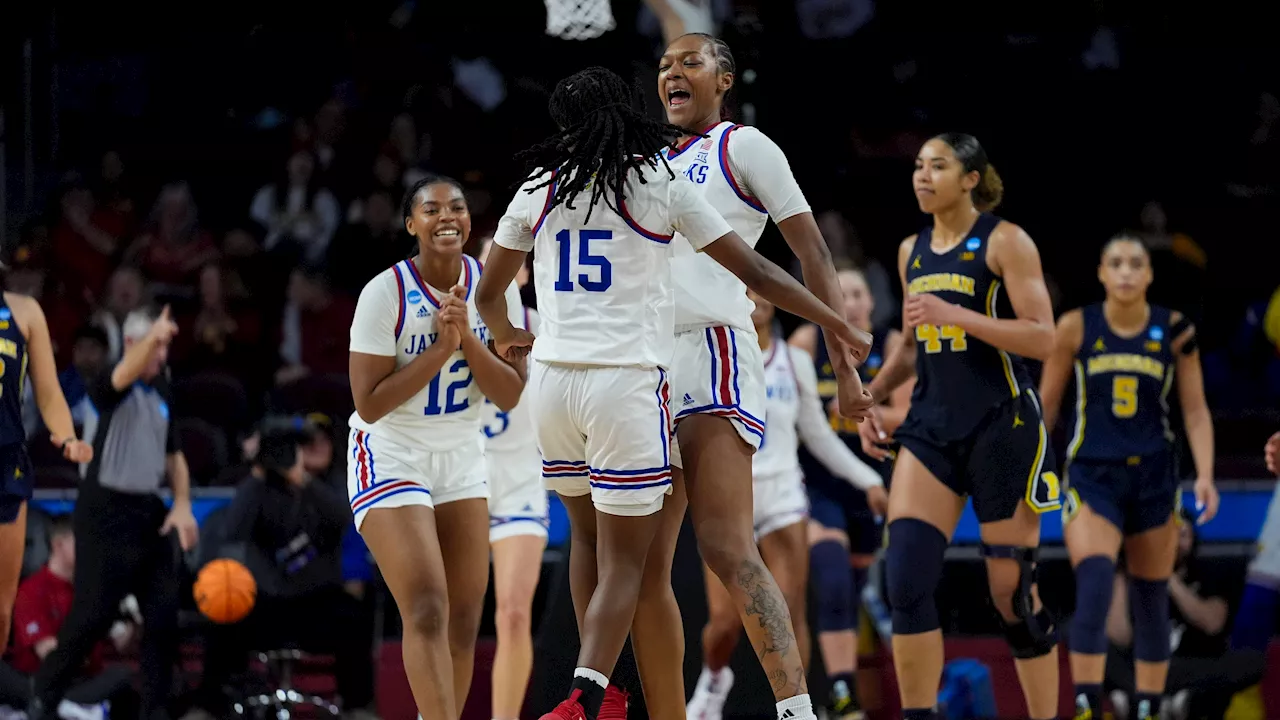 Franklin ties it late, Kansas women get past Michigan in overtime in March Madness