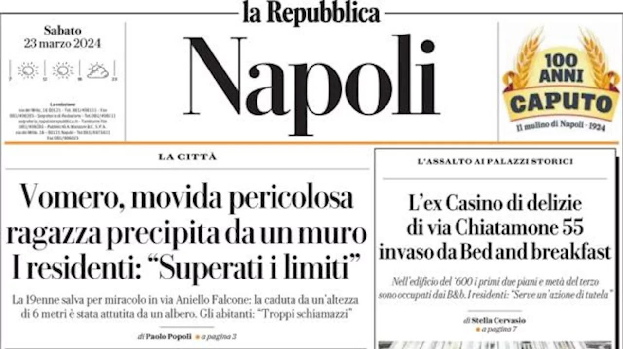 La Repubblica (Napoli) sul caso Acerbi: 'Napoli, Juan Jesus interrogato dai giudici federali'