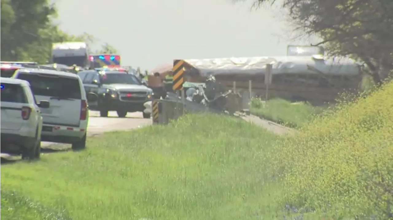 DPS: 2 dead after cement truck veers into Hays CISD school bus in Central Texas