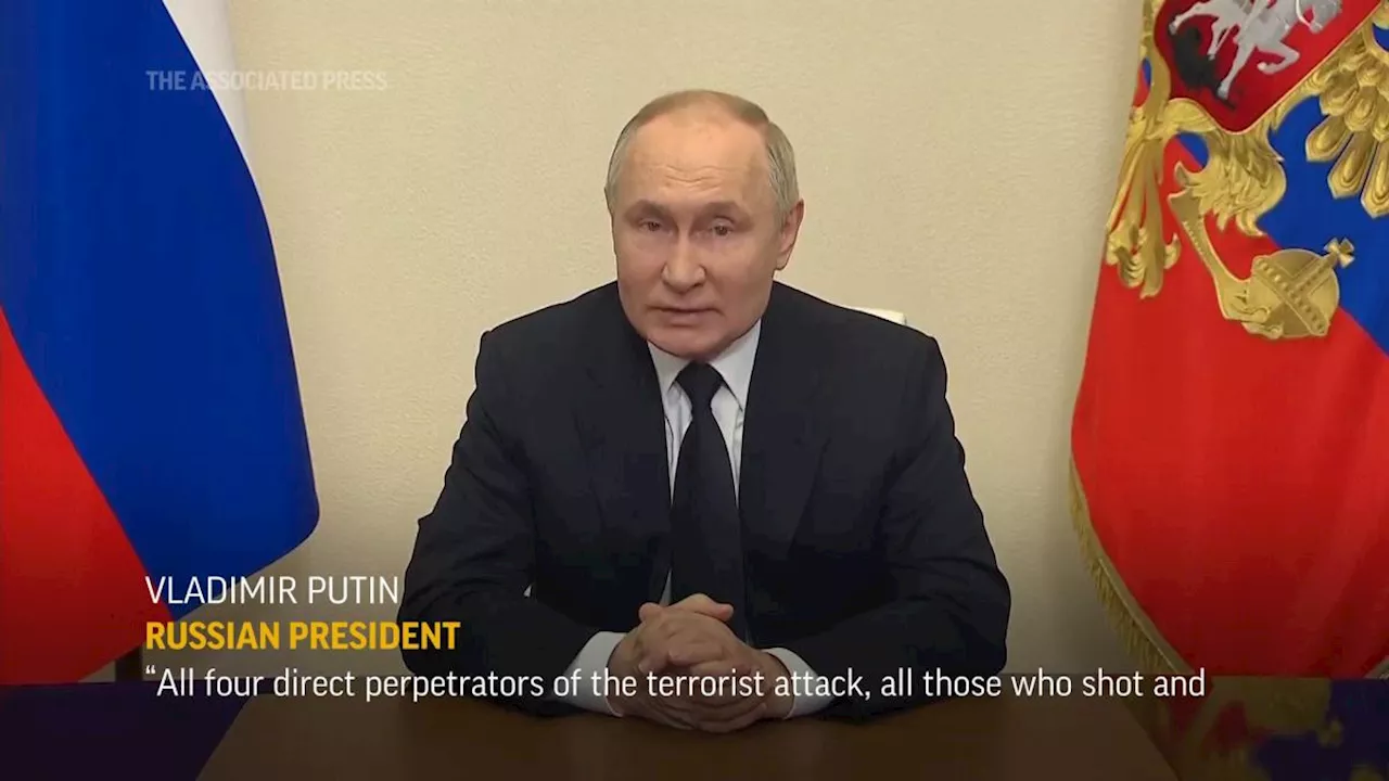 Putin suggests Ukraine was linked to deadly attack on Moscow-area concert hall