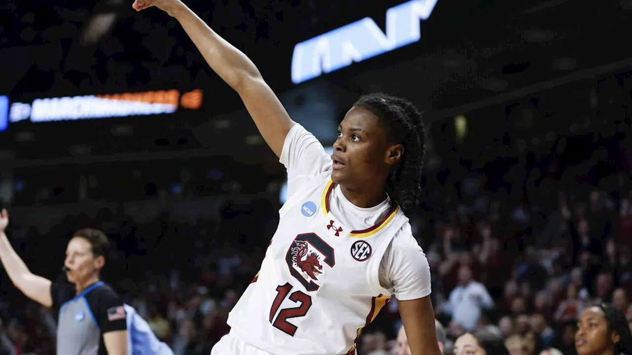 Fulwiley leads South Carolina women to 10th straight Sweet 16 with 88-41 victory over North Carolina