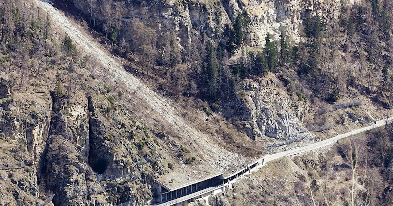 Strasse zwischen Siders und Vissoie nach Erdrutsch gesperrt