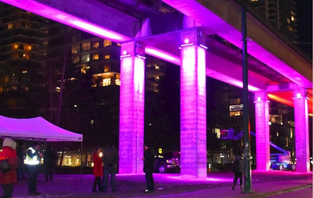 Why these Burnaby landmarks are turning purple Tuesday night