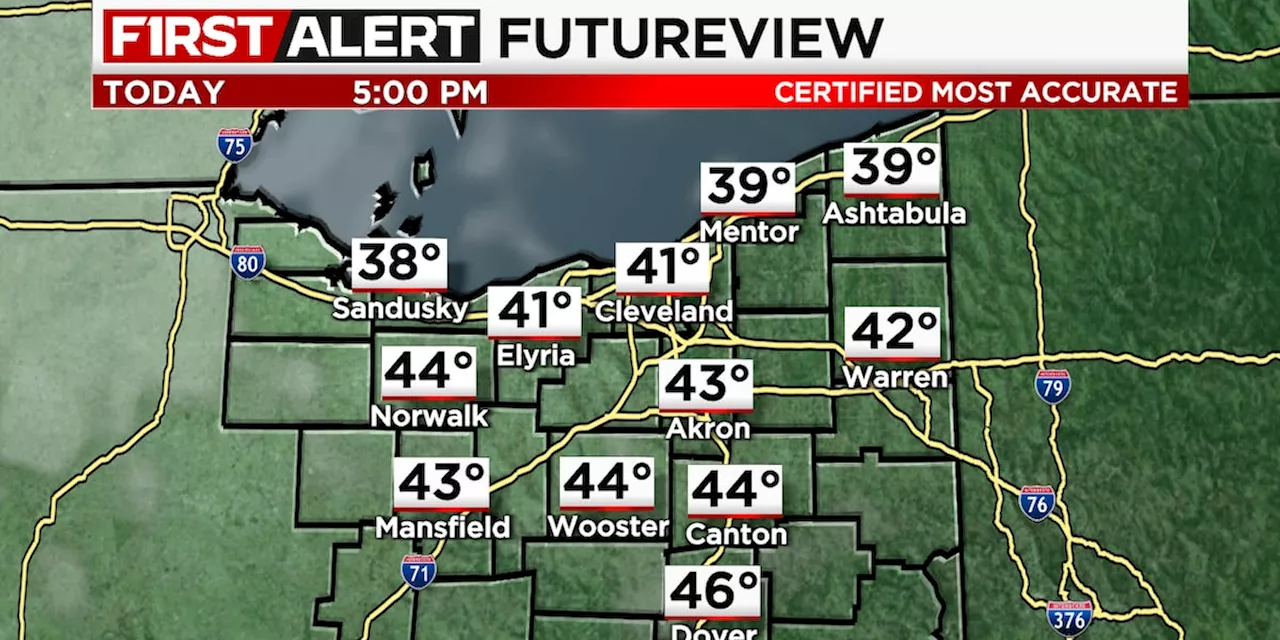 Northeast Ohio weather: Mostly sunny but staying chilly today