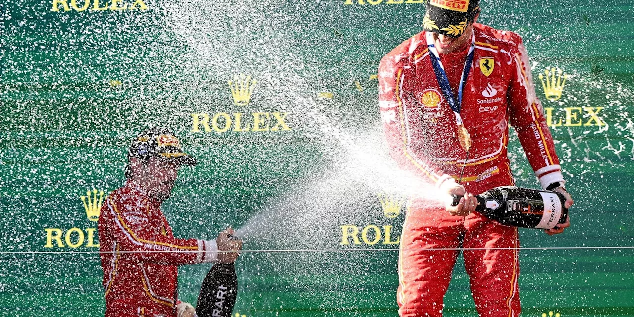 Ferrari, doppietta da sogno in Australia: vince Sainz davanti a Leclerc!