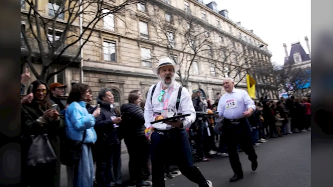 Olympics taster: Paris race celebrates the waiters and waitresses who nourish city's life and soul