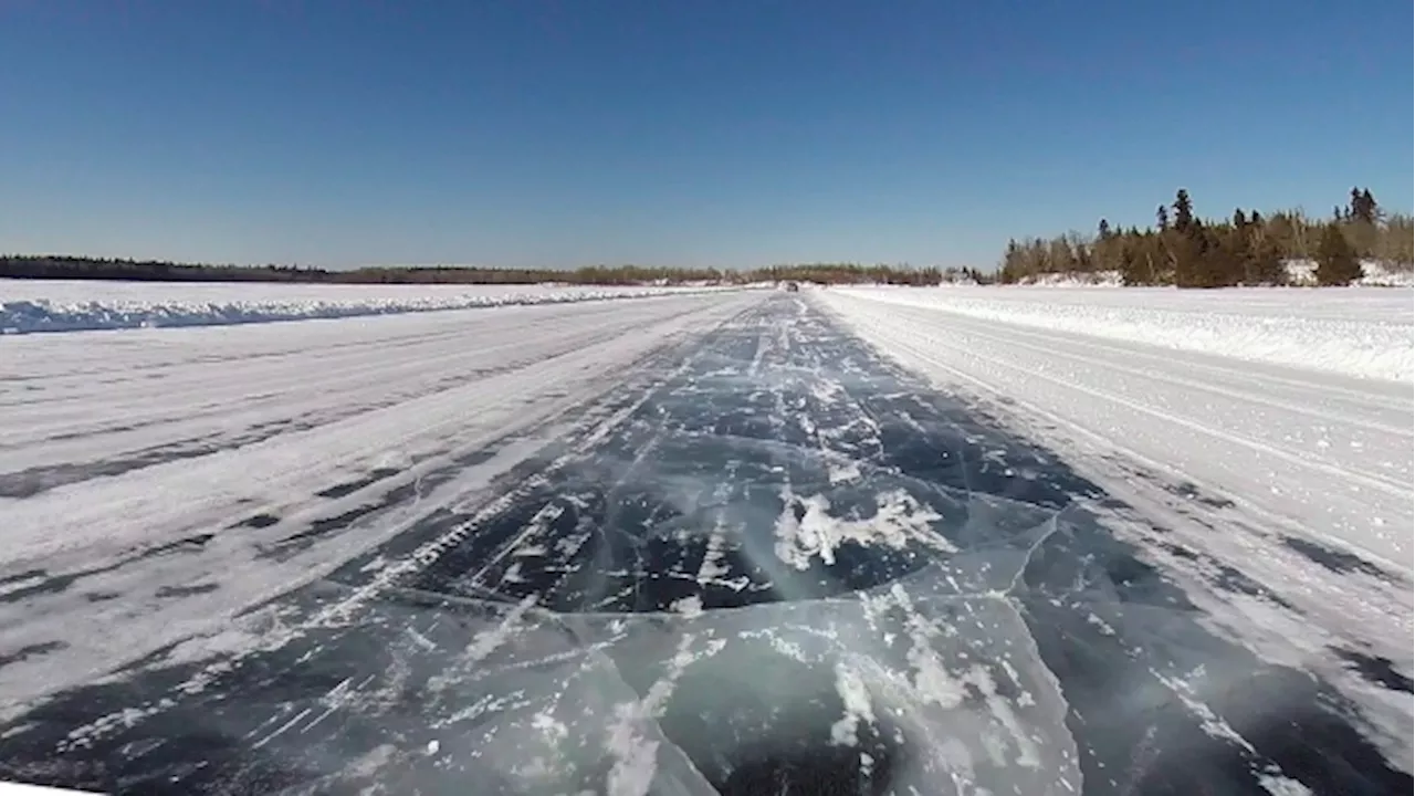 Ontario ice road and short winter season