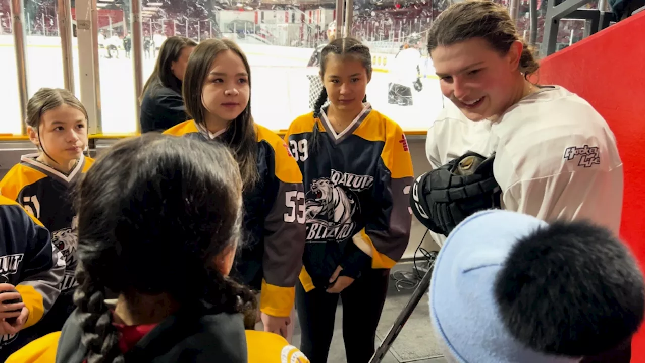 PWHL Ottawa gives unforgettable experience to Nunavut girls hockey players