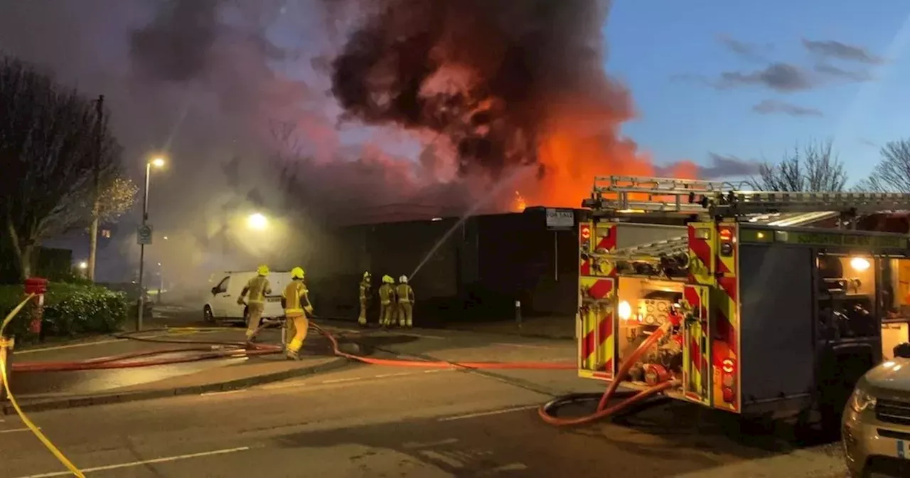 Cops hunt 'reckless' firebugs who torched derelict Scots swimming pool