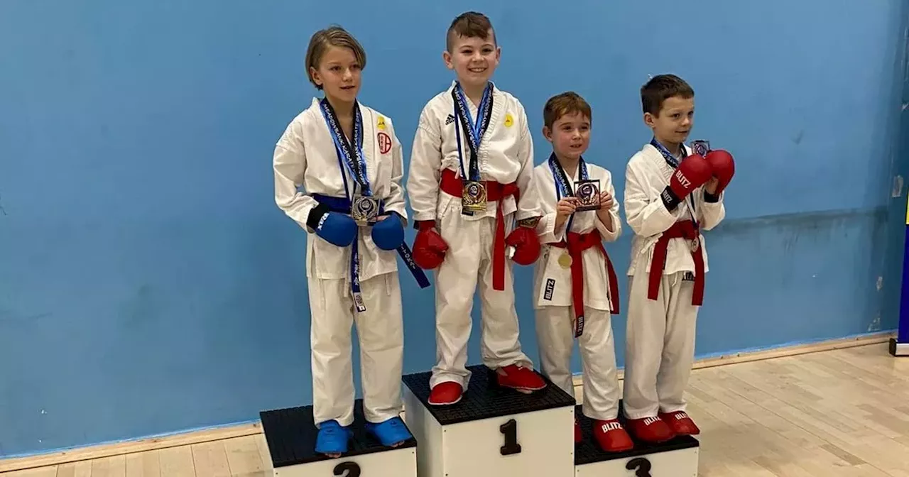 Lanarkshire karate kids in the medals at Meadowbank Open