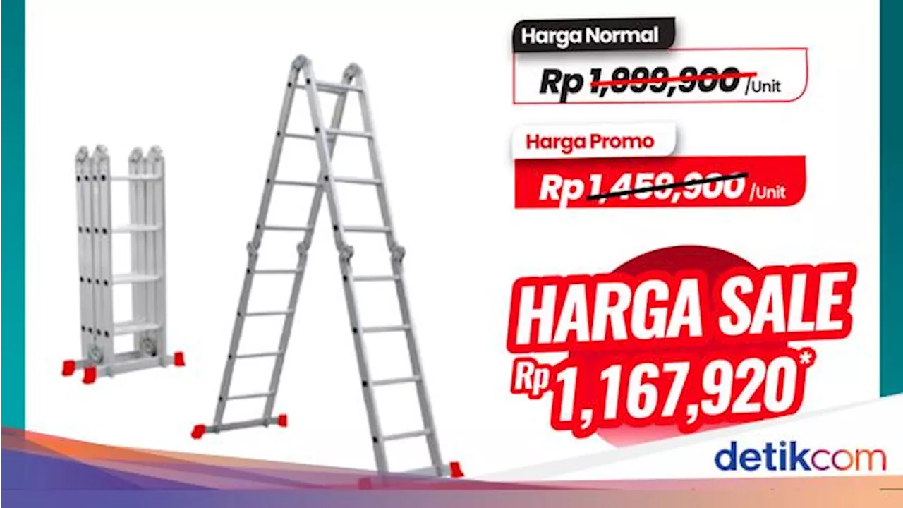 Transmart Full Day Sale! Tangga Multifungsi Didiskon hingga Rp 800 Ribuan