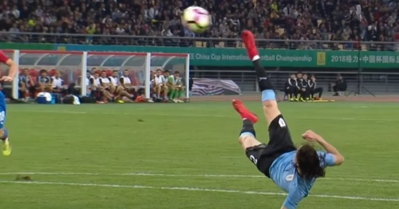 Video: los mejores goles acrobáticos de Edinson Cavani