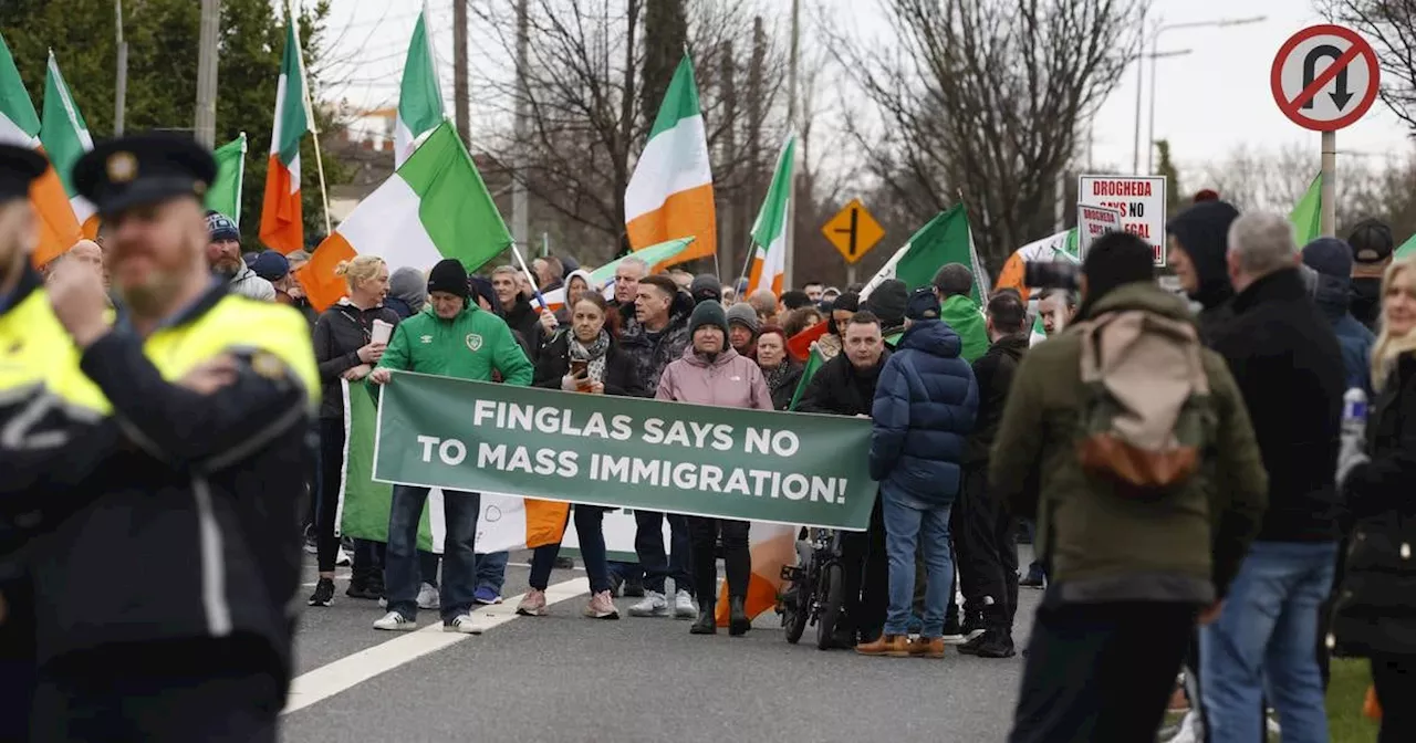 More than 1,000 protest against housing of asylum seekers at Coolock factory