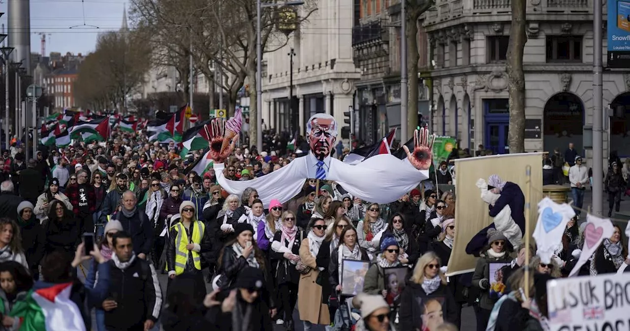 Thousands attend pro-Palestine demonstration in Dublin