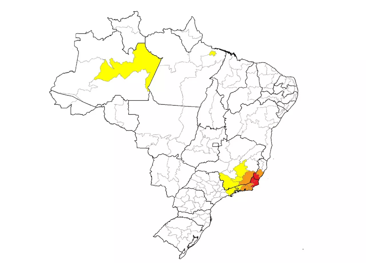 Agências meteorológicas mantêm alerta de chuva forte no Sudeste até amanhã