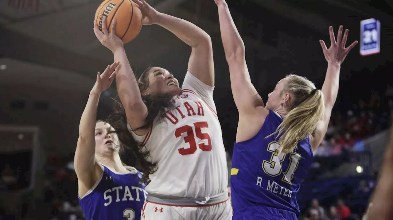 Alissa Pili scores 26 to lead Utah women to 68-54 win over South Dakota State