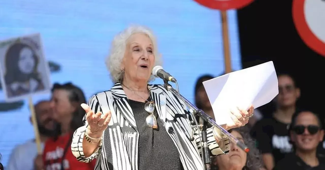 Estela de Carlotto: La democracia tiene una enorme deuda, restituir la identidad de unas 300 personas