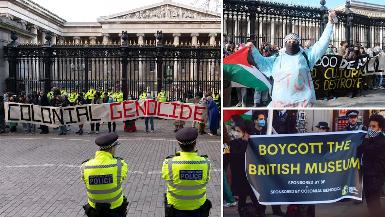 British Museum forced to shut doors as pro-Palestine and environmental protests form blockade to historic...