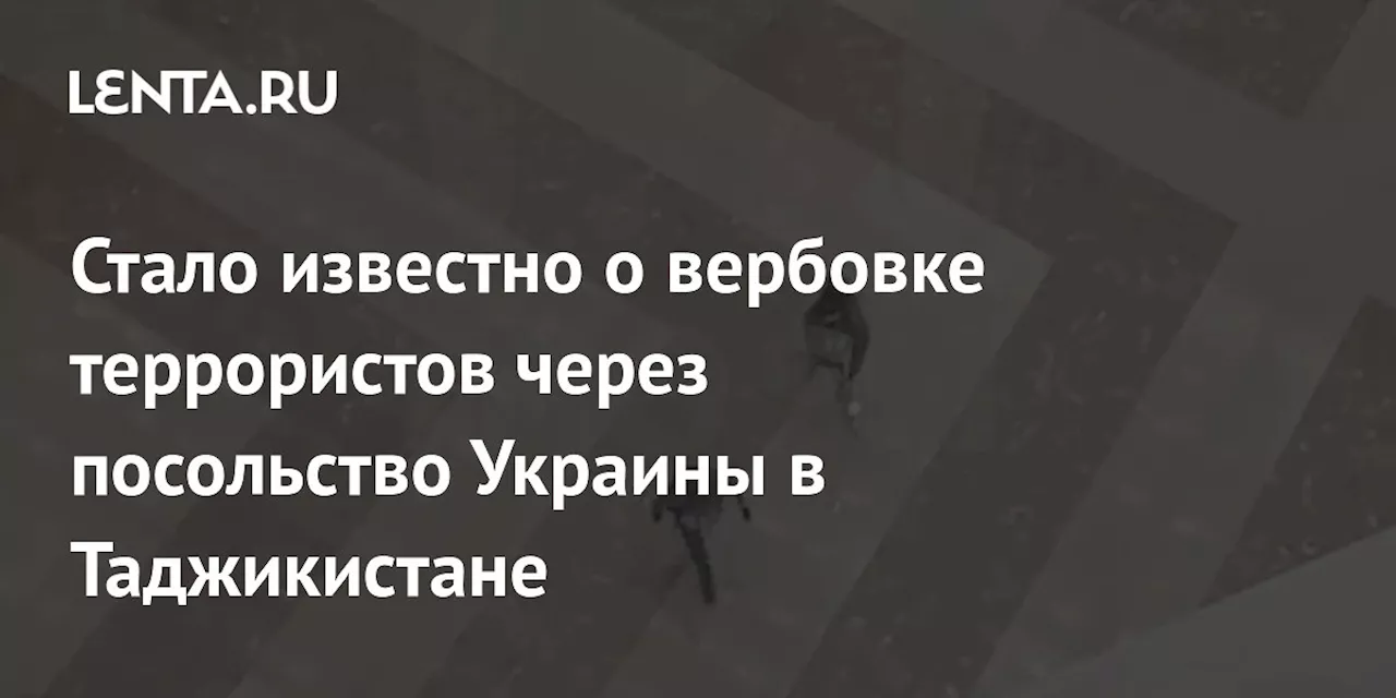 Стало известно о вербовке террористов через посольство Украины в Таджикистане