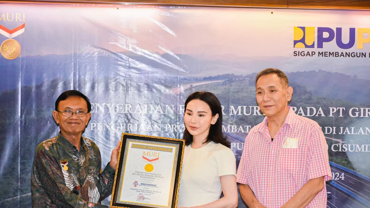 Proyek Jembatan Gunung Puyuh di Tol Cisumdawu Raih Rekor MURI