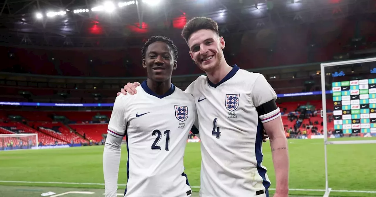 Declan Rice makes feelings clear on Kobbie Mainoo after England debut