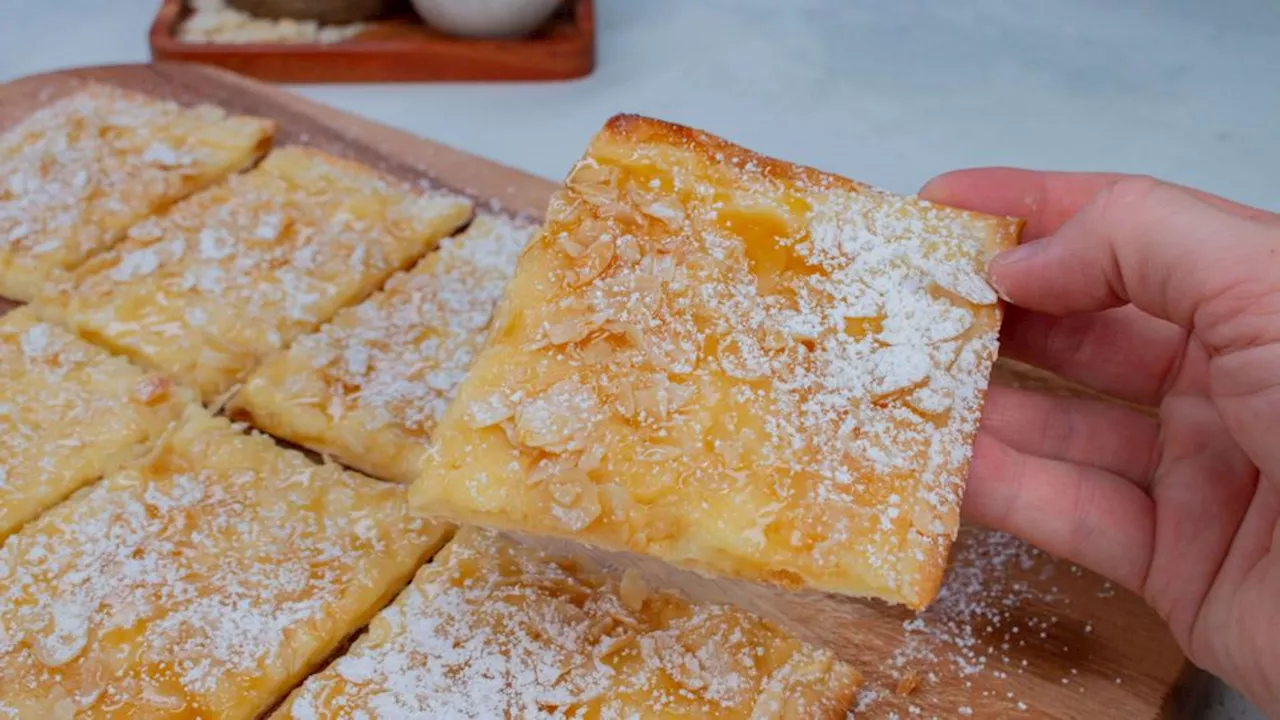 Schnelles Rezept: Bienenstich-Flammkuchen mit Honig und Mandeln