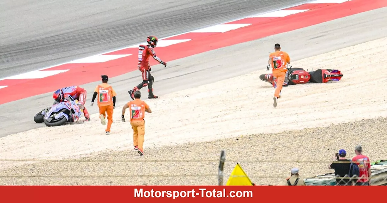 Kollision in Portimao: Rennunfall, aber Marquez sieht Schuld bei Bagnaia