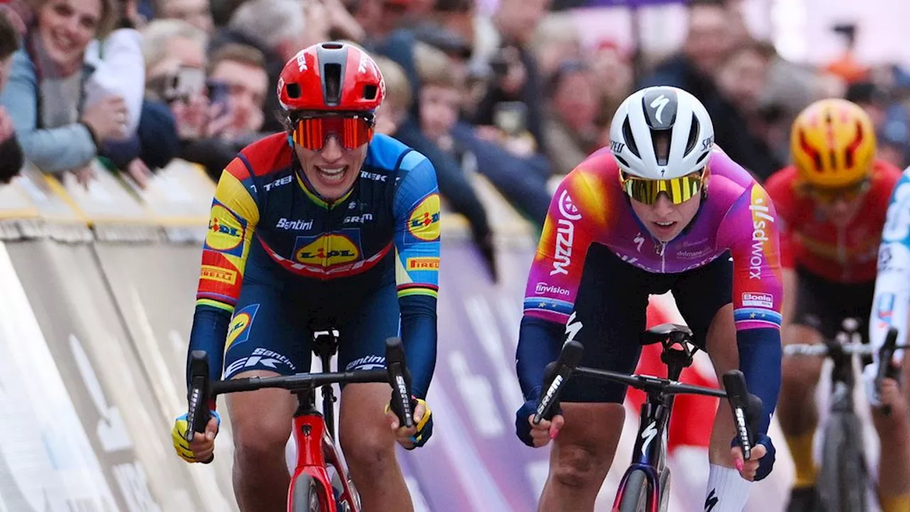 Sterk klimmende Wiebes sprint naar nipte zege in wielerklassieker Gent-Wevelgem