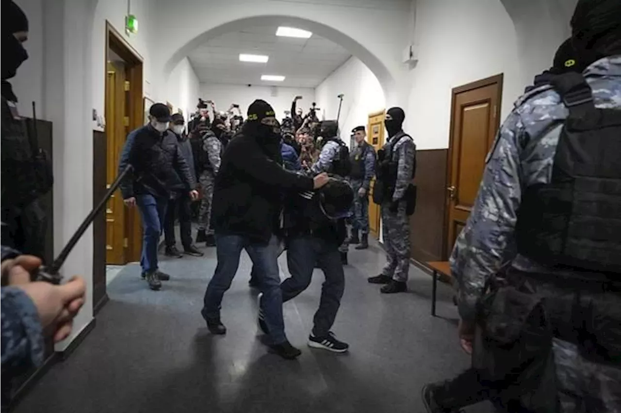 Russia Concert Hall Attack Suspects Appear In A Moscow Courtroom