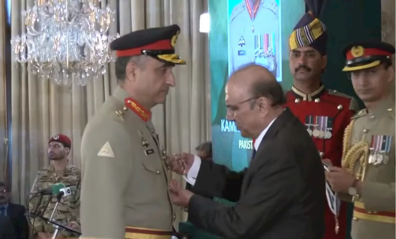 Presidential Investiture Ceremony President Confers Insignias of Awards on Military Personnel