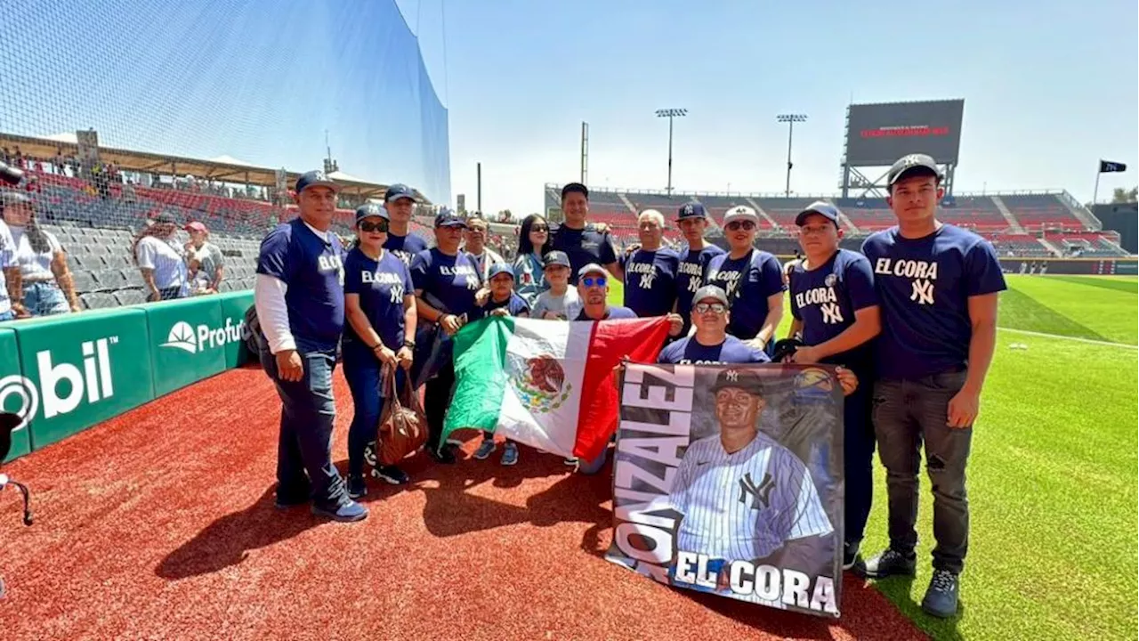 Víctor González se luce con los Yankees con su familia presente en el Alfredo Harp Helú