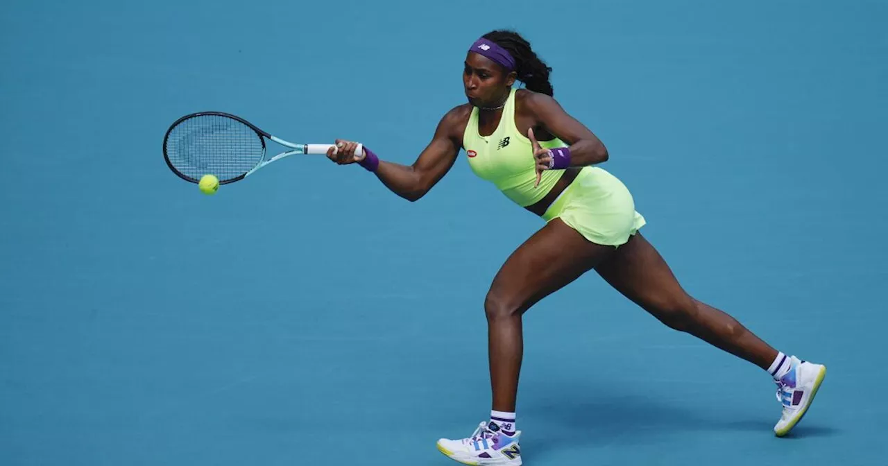 Coco Gauff avanza en el Abierto de Miami al superar a Océane Dodin