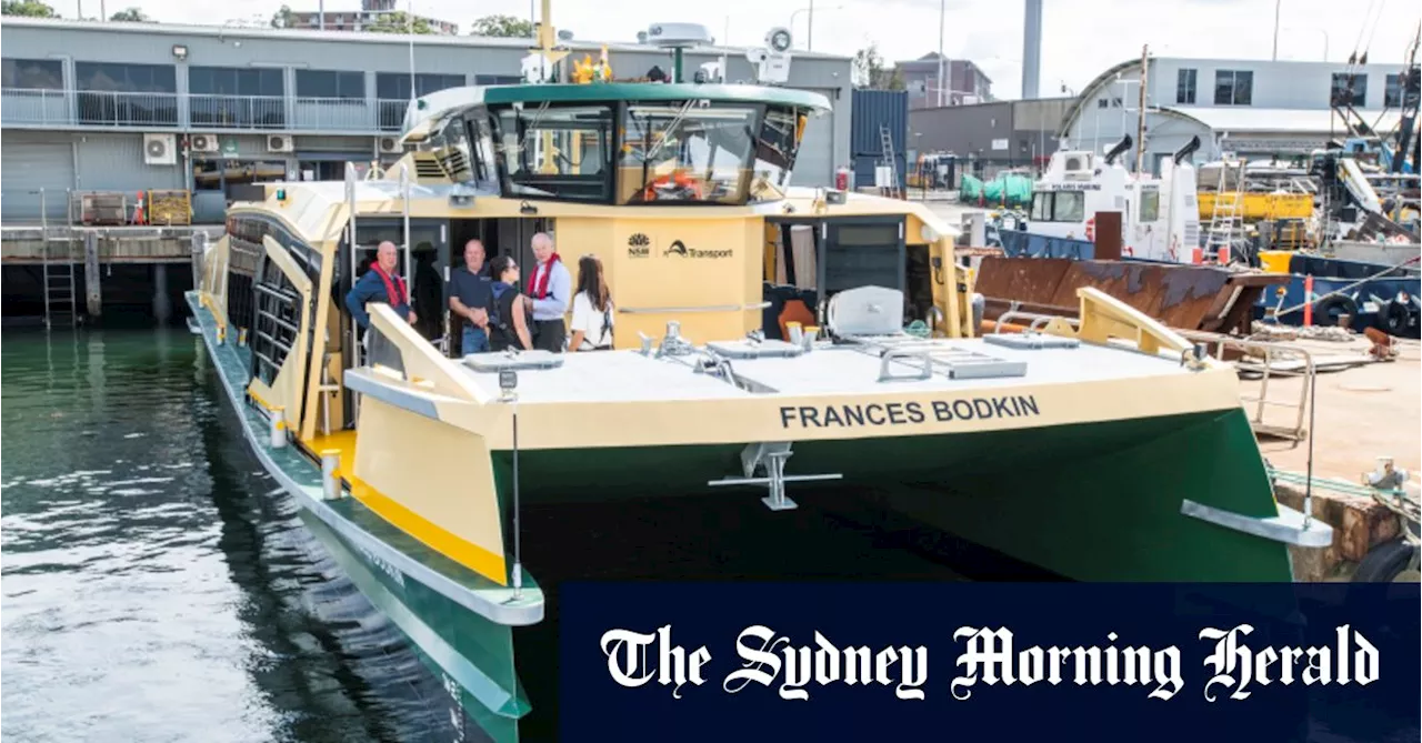 First of new ferries sails into Sydney weeks before starting services