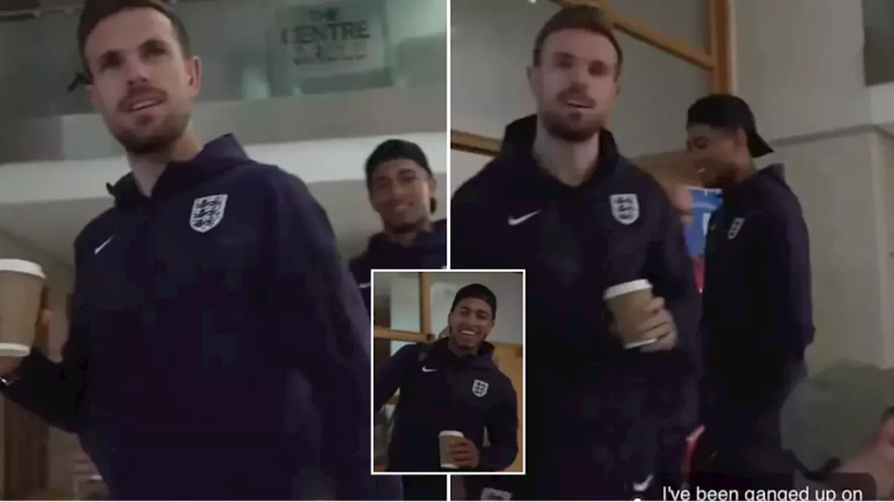 Jordan Henderson and Jude Bellingham share brutal exchange over England team bus question