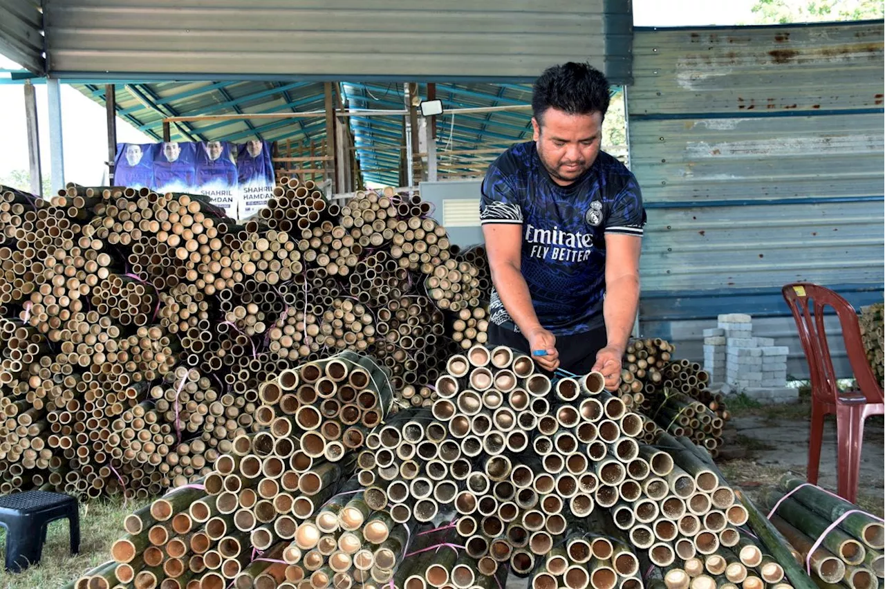 Lemang bamboo trader ramps up supply to meet this year's high demand