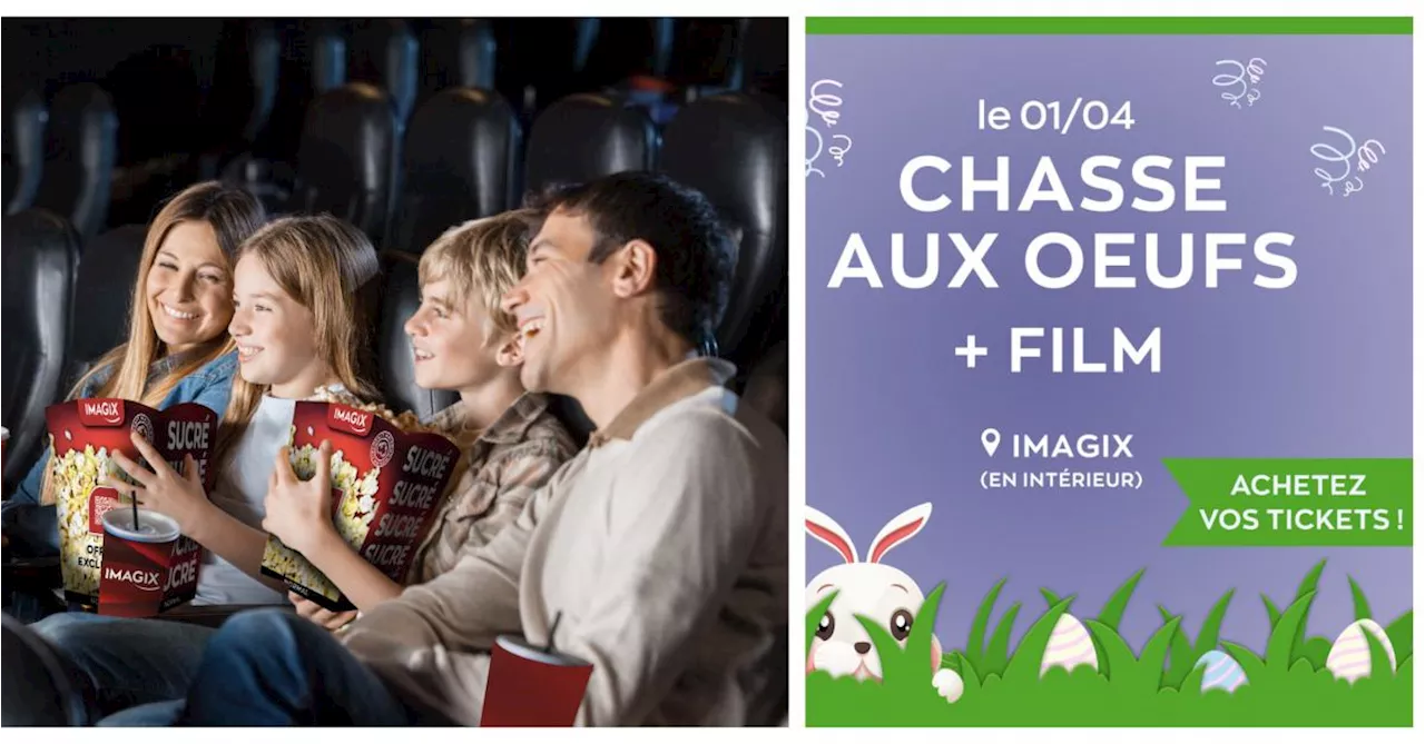 Une chasse aux œufs au cinéma Imagix à Mons