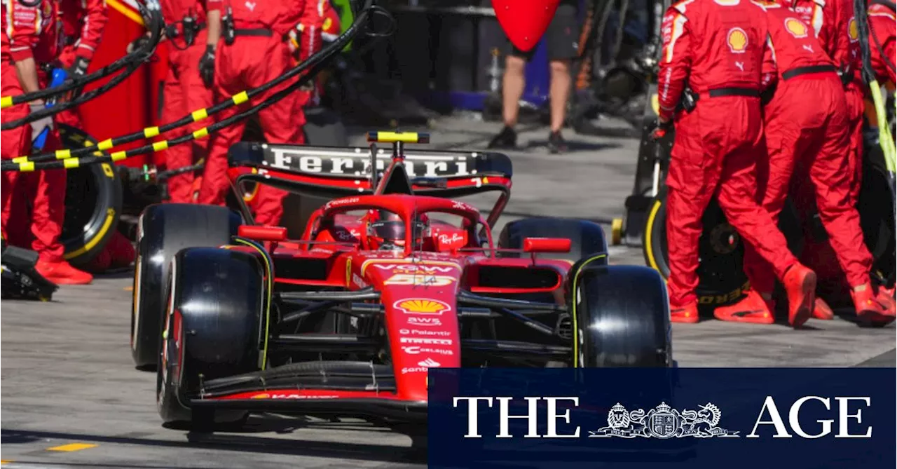 Ferrari goes one-two in Australian Grand Prix as Sainz benefits from Verstappen’s bad luck