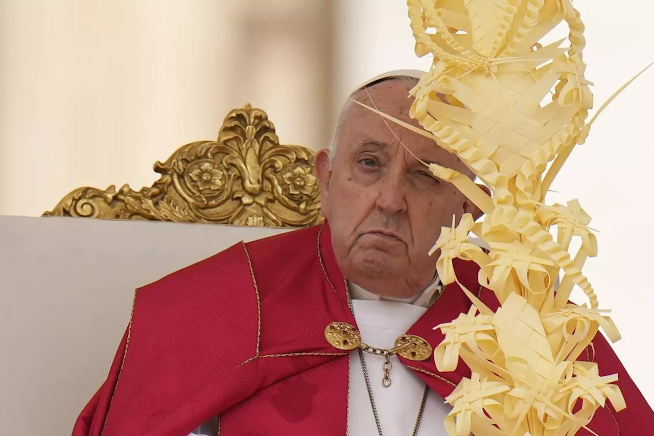 Pope Francis skips Palm Sunday homily at start of busy Holy Week that will test his health