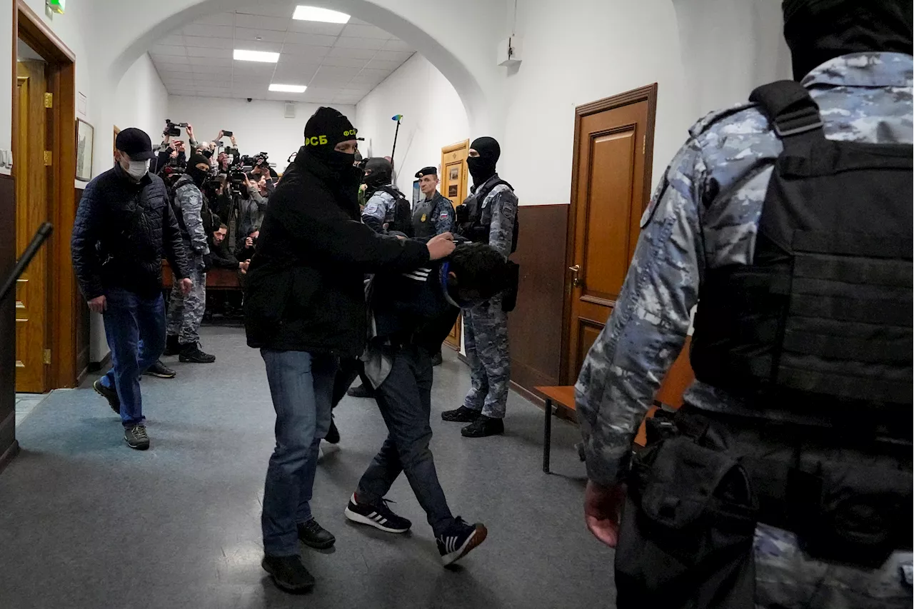 Russia Concert Hall Attack Suspects Appear in a Moscow Courtroom