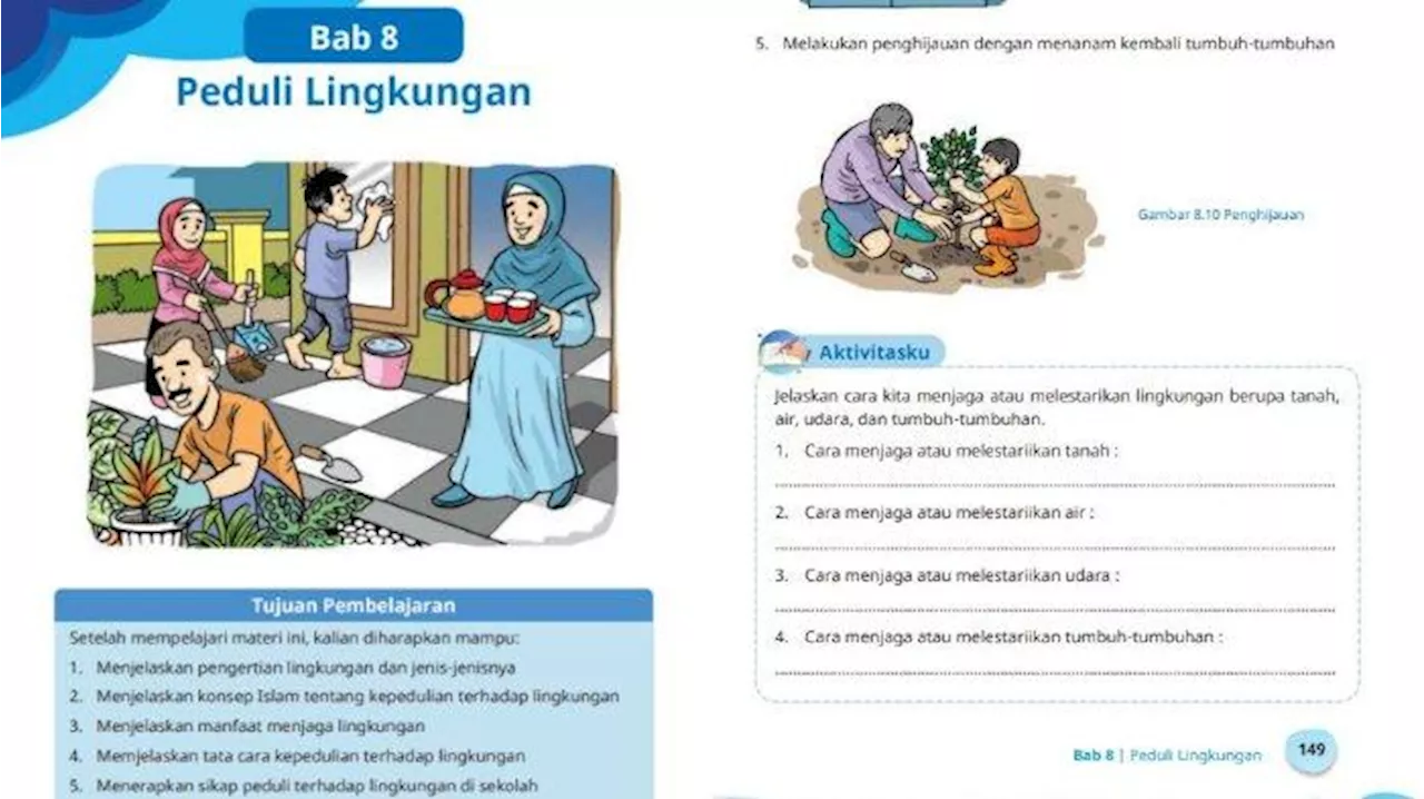 Kunci Jawaban PAI Kelas 6 Halaman 149 Kurikulum Merdeka Bab 8: Aktivitasku