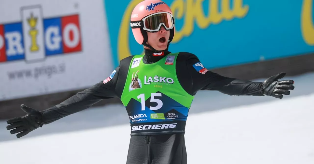 Der König von Planica: Huber schnappte Kraft die Kristallkugel weg