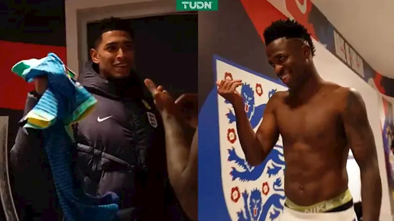 Bellingham 'desprecia' playera de Vinícius tras el Inglaterra vs. Brasil