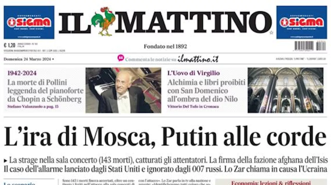 L'apertura del Mattino: 'Svalutato il Napoli tricolore, pressing Barcellona per Lobotka'